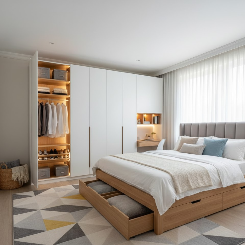 Bedroom with Ample Storage